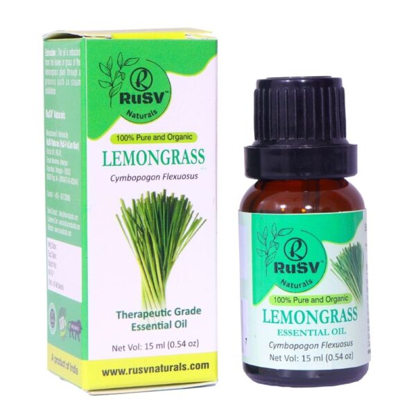 RuSV Naturals Lemongrass Essential Oil (15ml)